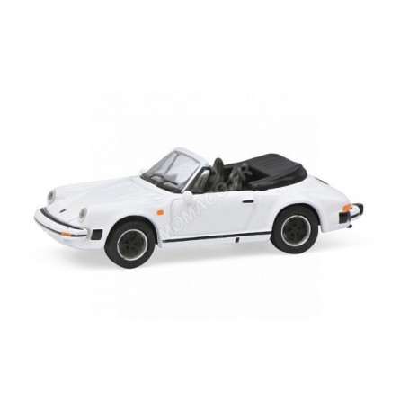 PORSCHE 911 CARRERA 3.2 CABRIOLET BLANC (EPUISE)