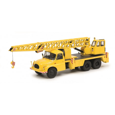 TATRA T138 CAMION GRUE JAUNE  (EPUISE)