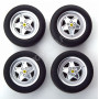 4 ROUES AVEC JANTES CHROME POUR FERRARI 328 GTS/GTB