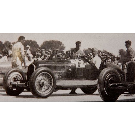 ALFA ROMEO P3 42 CHIRON GRAND PRIX MARSEILLE FRANCE 1933 1ER
