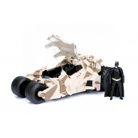 BATMOBILE TUMBLER CAMOUFLAGE AVEC FIGURINE BATMAN(EPUISE)
