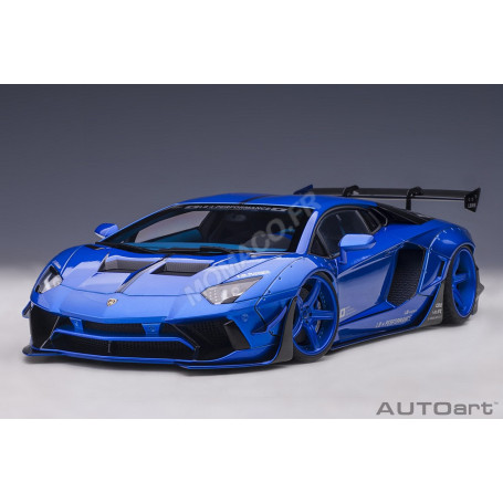 LAMBORGHINI AVENTADOR "LIBERTY WALK"  BLEU (EPUISE)