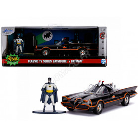 BATMOBILE CLASSIQUE 1966 AVEC FIGURINE BATMAN