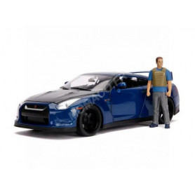 NISSAN SKYLINE GT-R R35 "FAST AND FURIOUS 7" AVEC FIGURINE BRIAN ET LUMIERES (EPUISE)