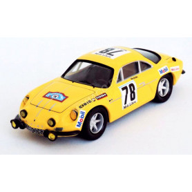 RENAULT ALPINE A110 78 BOB WOLLEK/MARTINE DE LA GRANDRIVE CRITERIUM DES CEVENNES 1969