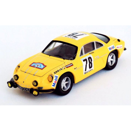 RENAULT ALPINE A110 78 BOB WOLLEK/MARTINE DE LA GRANDRIVE CRITERIUM DES CEVENNES 1969