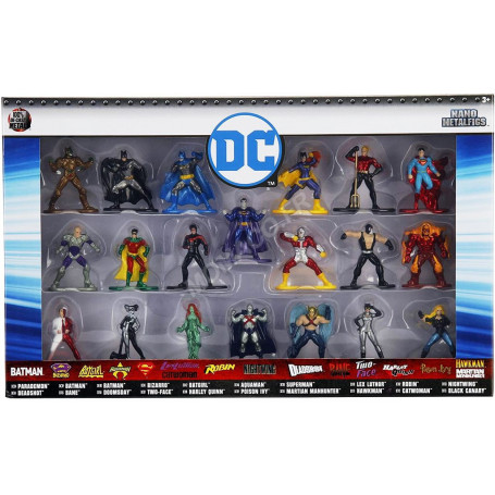 20 FIGURINES NANO-METALFIGS "DC COMICS" - COFFRET N°2