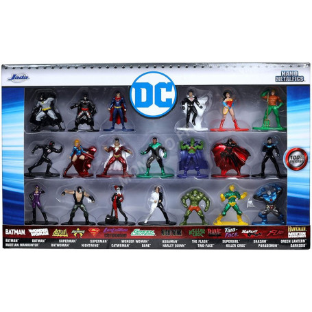 20 FIGURINES NANO-METALFIGS "DC COMICS" - COFFRET N°3