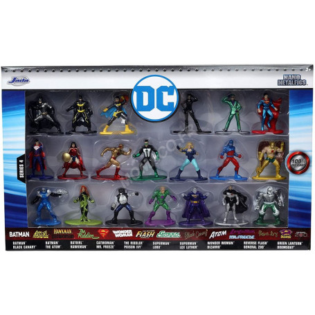 20 FIGURINES NANO-METALFIGS "DC COMICS" - COFFRET N°4