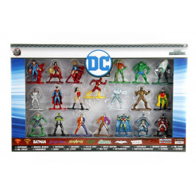 20 FIGURINES NANO-METALFIGS "DC COMICS" - COFFRET N°1