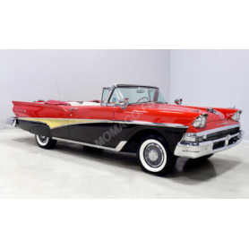 FORD FAIRLANE 500 CABRIOLET 1958 NOIR/ROUGE