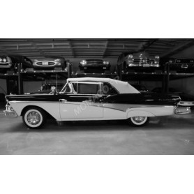 FORD FAIRLANE 500 CABRIOLET FERME 1958 NOIR/BLANC