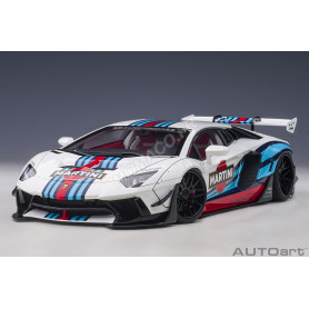LAMBORGHINI AVENTADOR "LIBERTY WALK" EDITION LIMITEE MARTINI (EPUISE)