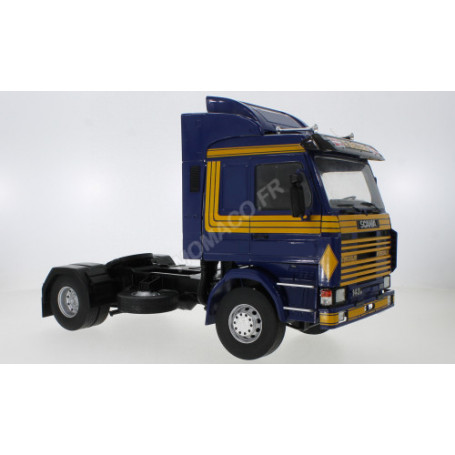 SCANIA 143 TOPLINE 1987 BLEU FONCE/JAUNE