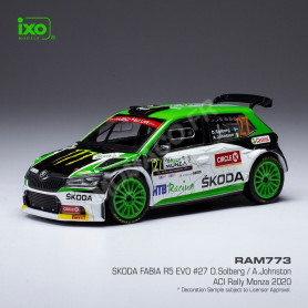 SKODA FABIA R5 EVO 27 SOLBERG/JOHNSTON RALLYE MONZA 2020