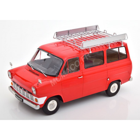 FORD TRANSIT BUS 1965 ROUGE AVEC GALERIE