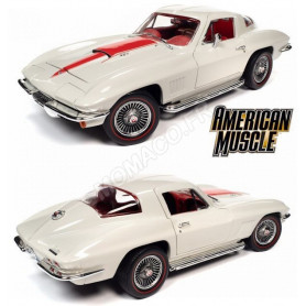 CHEVROLET CORVETTE 427 1967 BLANCHE/ROUGE
