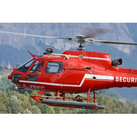 AEROSPATIALE AS 350 ECUREUIL SECURITE CIVILE ROUGE VERSION TREUIL