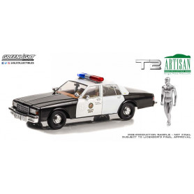 CHEVROLET CAPRICE METROPOLITAIN POLICE 1987 "TERMINATOR 2 - LE JUGEMENT DERNIER (1991)" AVEC FIGURIN