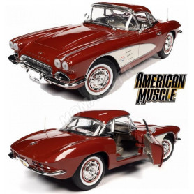 CHEVROLET CORVETTE 1961 BORDEAUX/BEIGE (EPUISE)