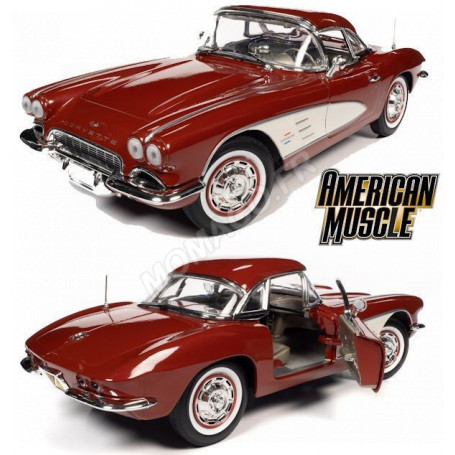 CHEVROLET CORVETTE 1961 BORDEAUX/BEIGE (EPUISE)