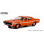 DODGE CHALLENGER R/T 1970 ORANGE AVEC BANDES BLANCHES