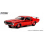 DODGE CHALLENGER R/T 1971 ROUGE AVEC BANDES NOIRES