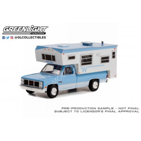 GMC SIERRA 2500 1985 CAMPER WINNEBAGO BLEUE