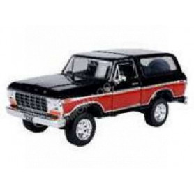 FORD BRONCO HARDTOP 1978 NOIR/ROUGE