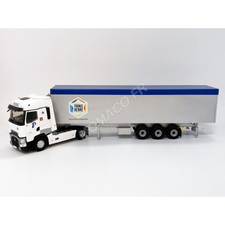 RENAULT T HIGH BENNE CEREALIERE "TRANSPORT PEIGNE"