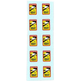 SET DE 15 PLANCHES DE 10 DECALQUES "ANGLES MORTS"
