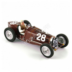 BUGATTI TYPE 59 28 TAZIO NUVOLARI GRAND PRIX DE MONACO 1934 MARRON