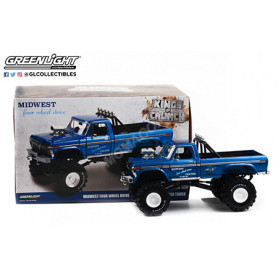 FORD F-250 MONSTER TRUCK "MIDWEST FOUR WHEEL DRIVE & PERFORMANCE CENTER" 1974 (PNEUS 48 POUCES)