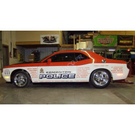 DODGE CHALLENGER R/T 2008 "EDMONTON POLICE - BLUE LINE RACING 25 ANS- ALBERTA - CANADA"