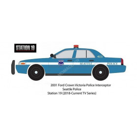 FORD CROWN VICTORIA POLICE INTERCEPTOR 2001 "STATION 19 - SEATTLE POLICE (2018 - 2022)"