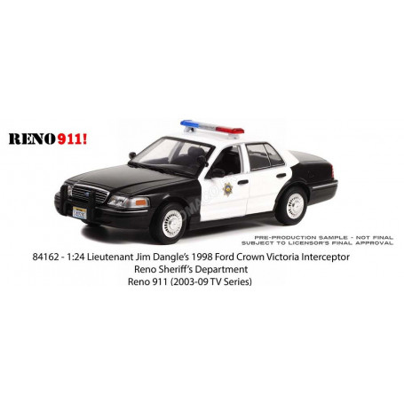 FORD CROWN VICTORIA INTERCEPTOR 1998 "RENO 911 (2003-2009) - LIEUT. JIM DANGLE - RENO SHERIFF DEP."