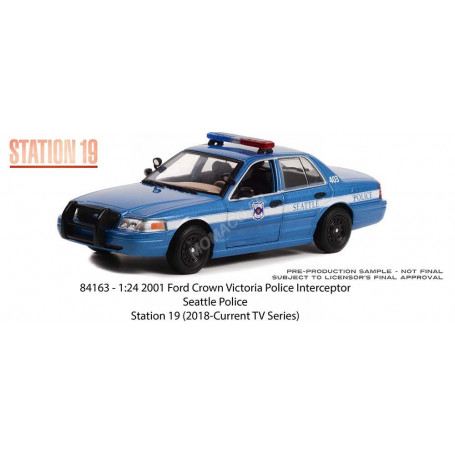 FORD CROWN VICTORIA INTERCEPTOR 2001 "STATION 19 (2018-2022) - SEATTLE POLICE"