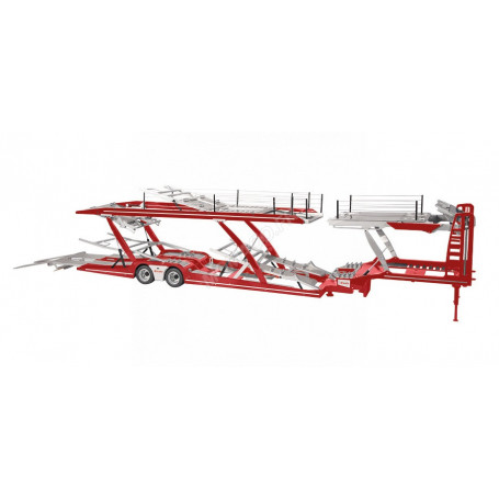 REMORQUE TRANSPORTEUR "LOHR" ROUGE