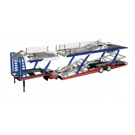 REMORQUE TRANSPORTEUR "LOHR" BLEUE/ROUGE