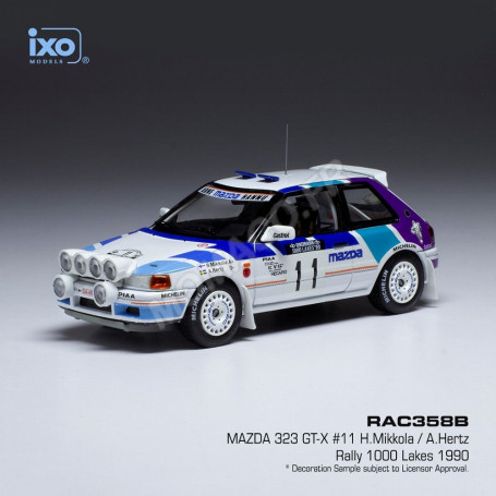 MAZDA 323 GTX 11 MIKKOLA/HERTZ RALLYE 1000 LACS 1990
