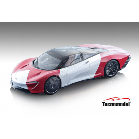 MCLAREN SPEEDTAIL 2020 BLANC/ROUGE