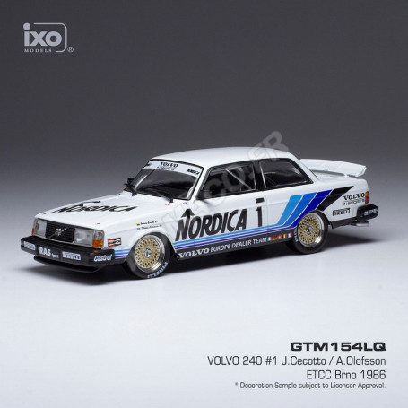 VOLVO 240 1 CECOTTO/OLOFSSON ETCC CIRCUIT BRNO 1986