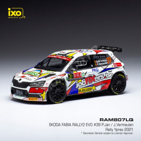SKODA FABIA RALLY 2 EVO 39 CRACCO/VERMEULEN RALLYE YPRES 2021