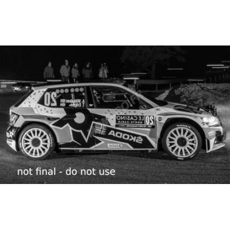 SKODA FABIA RALLY 2 EVO 20 MIKKELSEN/TORSTEIN WRC RALLYE MONTE CARLO 2022