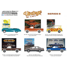 COFFRET 6 VINTAGE AD CARS - SERIES 8