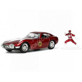 TOYOTA 2000 GT 1967 "POWER RANGER ROUGE" AVEC FIGURINE POWER RANGER ROUGE