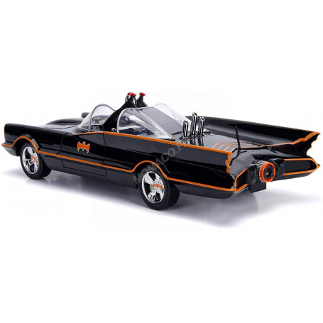 BATMOBILE 1966 AVEC FIGURINES BATMAN ET ROBIN