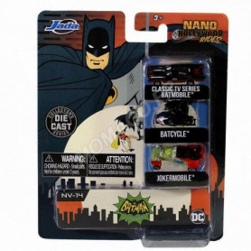 SET DE 3 VOITURES NANO "CLASSIC BATMAN TV SERIES" SERIE NV-14