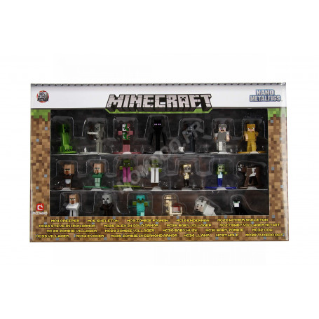 20 FIGURINES NANO-METALFIGS "MINECRAFT" - COFFRET N°1