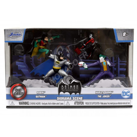 NANO SCENE AVEC NANO-METALFIGS "BATMAN - THE ANIMATED SERIES - DIORAMA SCENE"